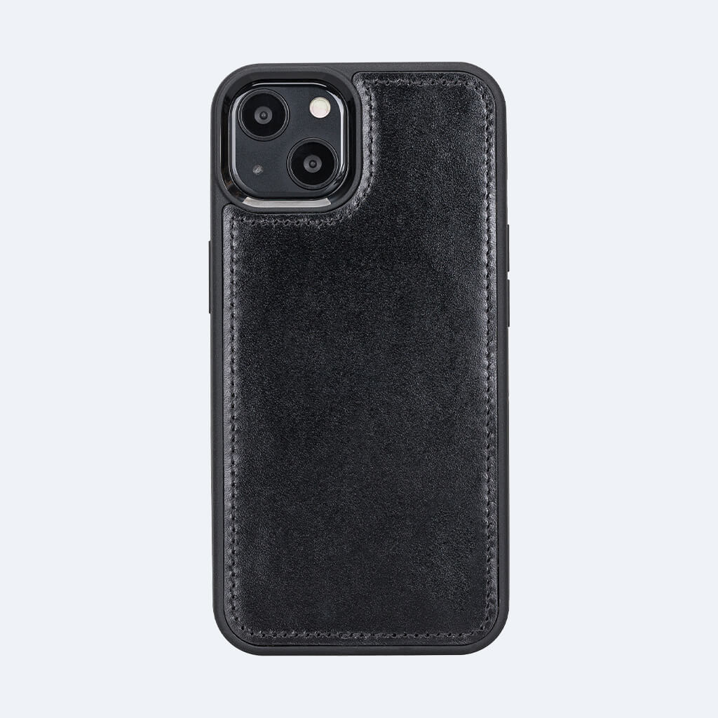 Black Leather Saffiano iPhone 13 Case 13 Pro 13 Pro Max iPhone 12