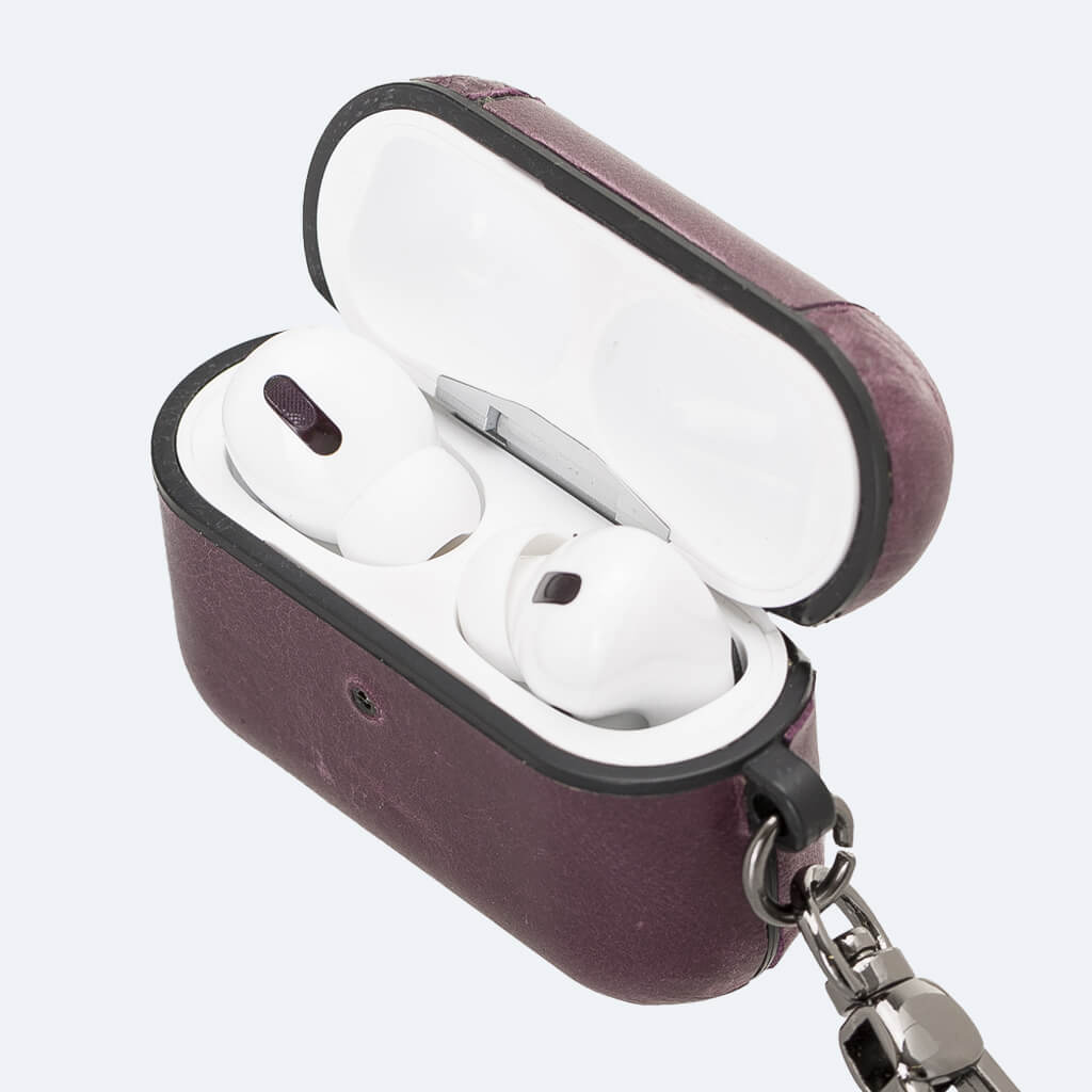 Leather Airpods Pro Case with Hook | Oxa Leather 39