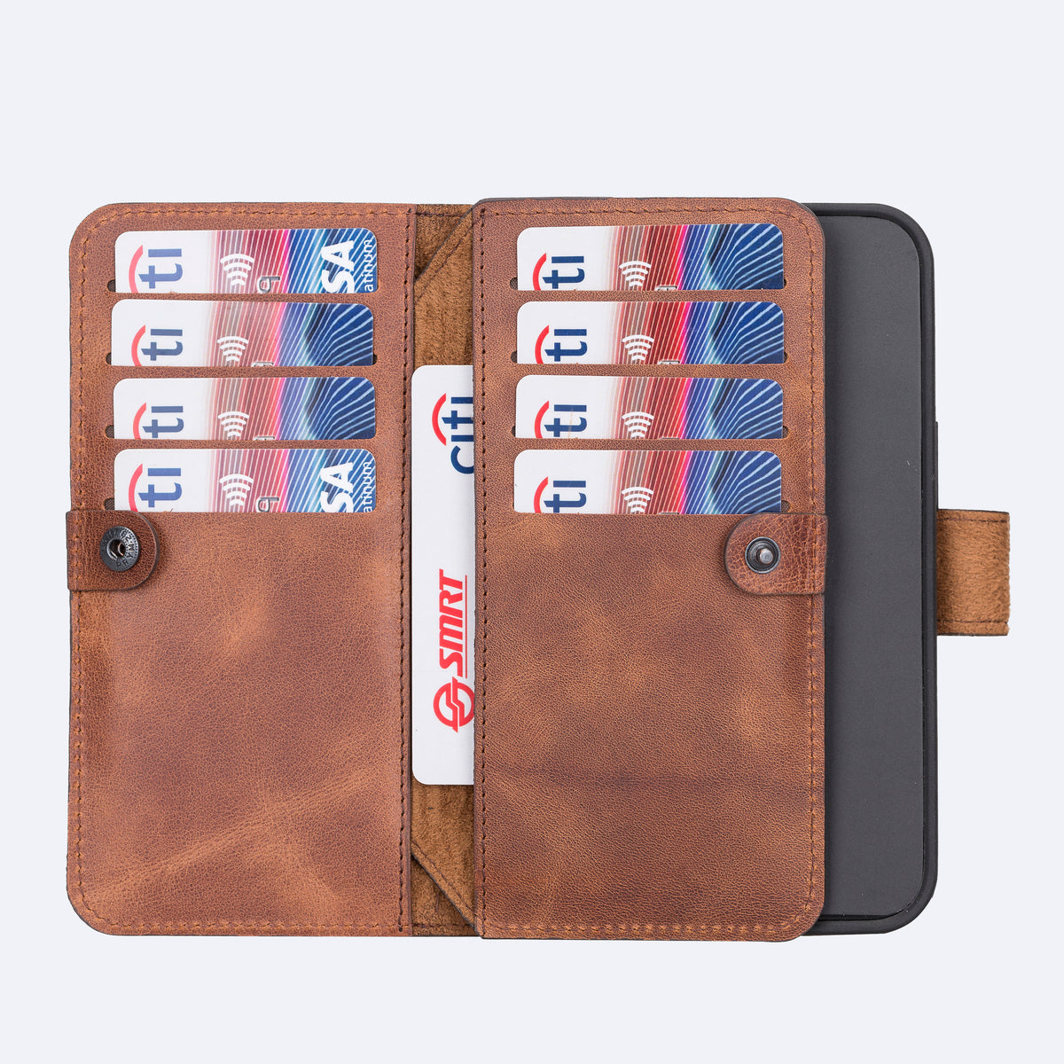 iPhone 13 Leather Double Wallet Case