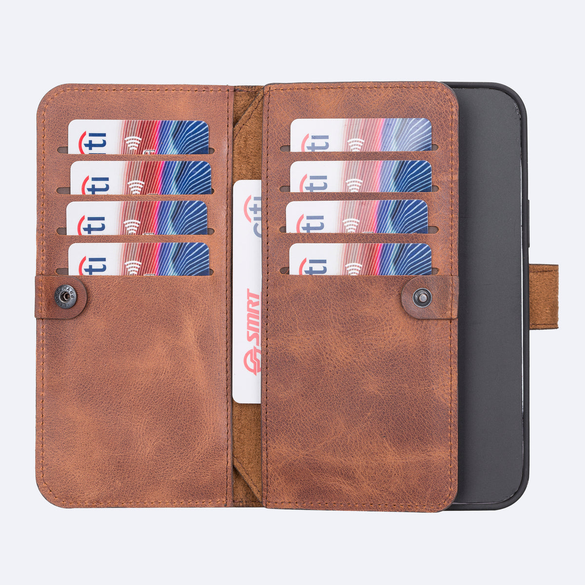 iPhone 13 Pro Max Leather Double Wallet Case