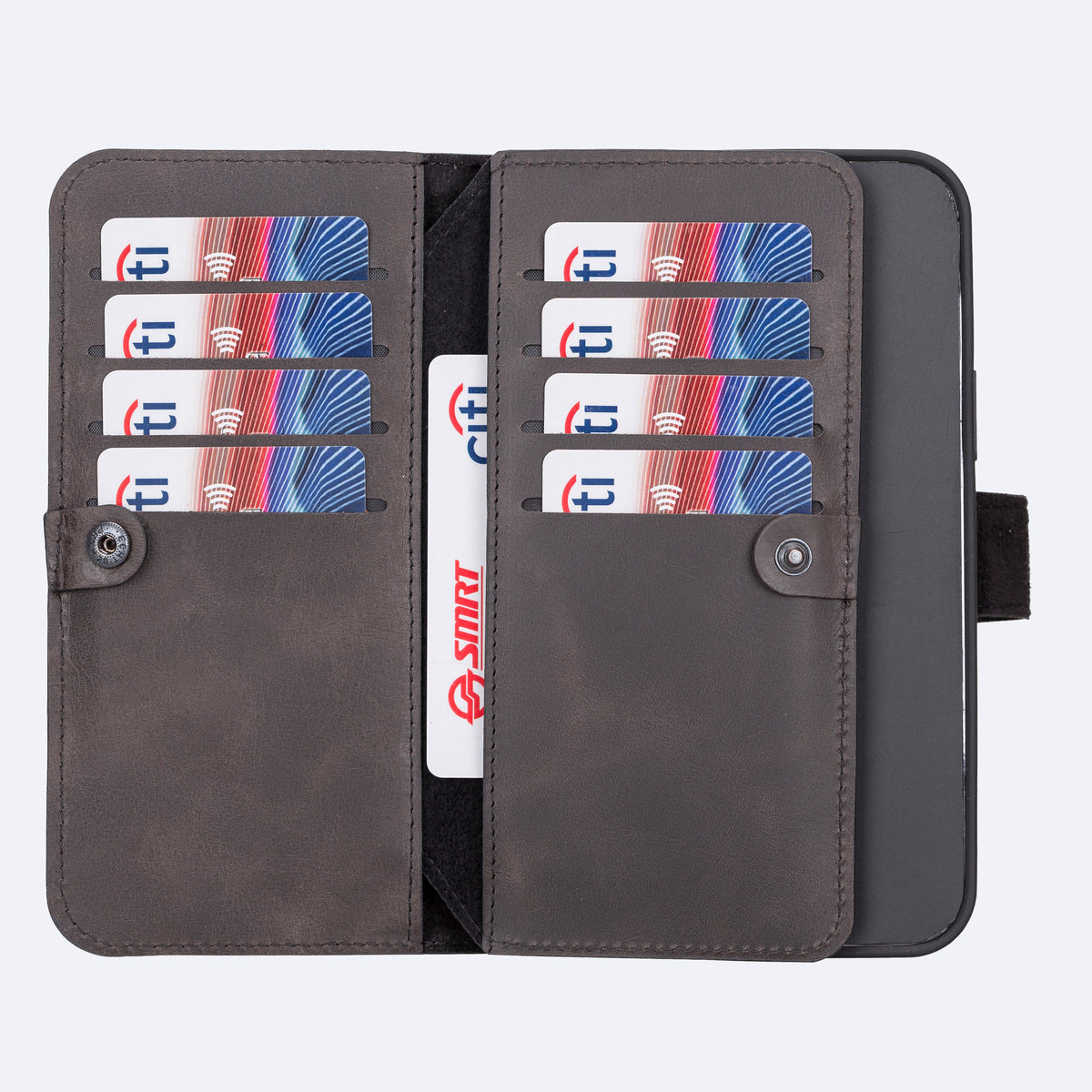 iPhone 13 Pro Leather Double Wallet Case