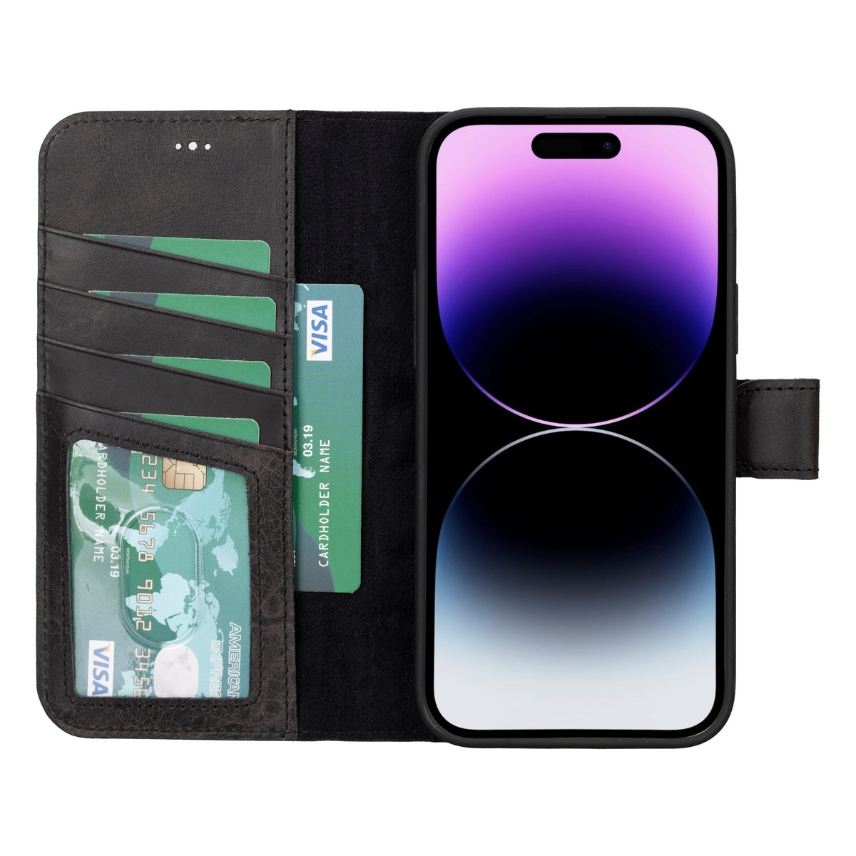 iPhone 15 Plus Snap-On Leather Case