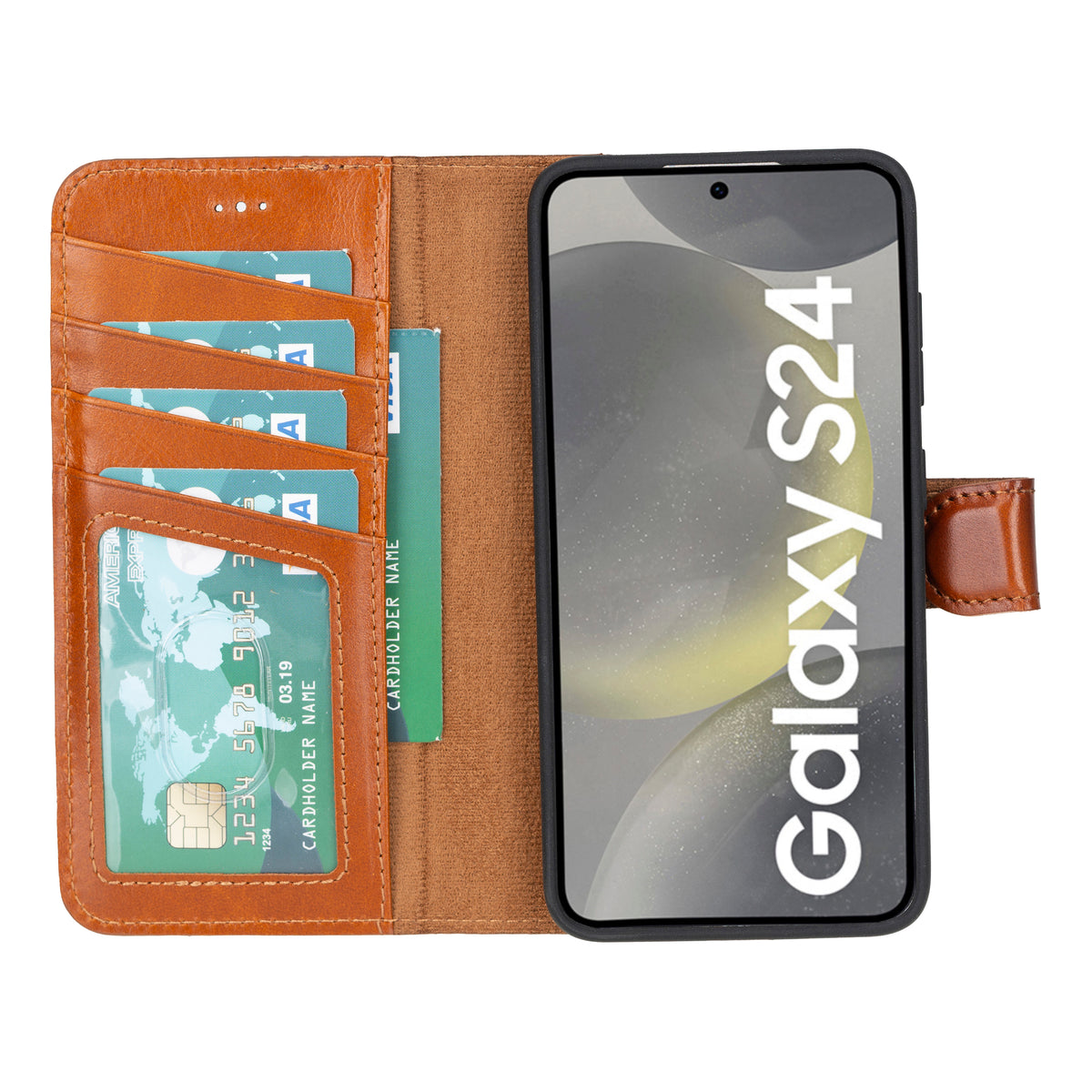 Samsung Galaxy S24 Leather Wallet Case