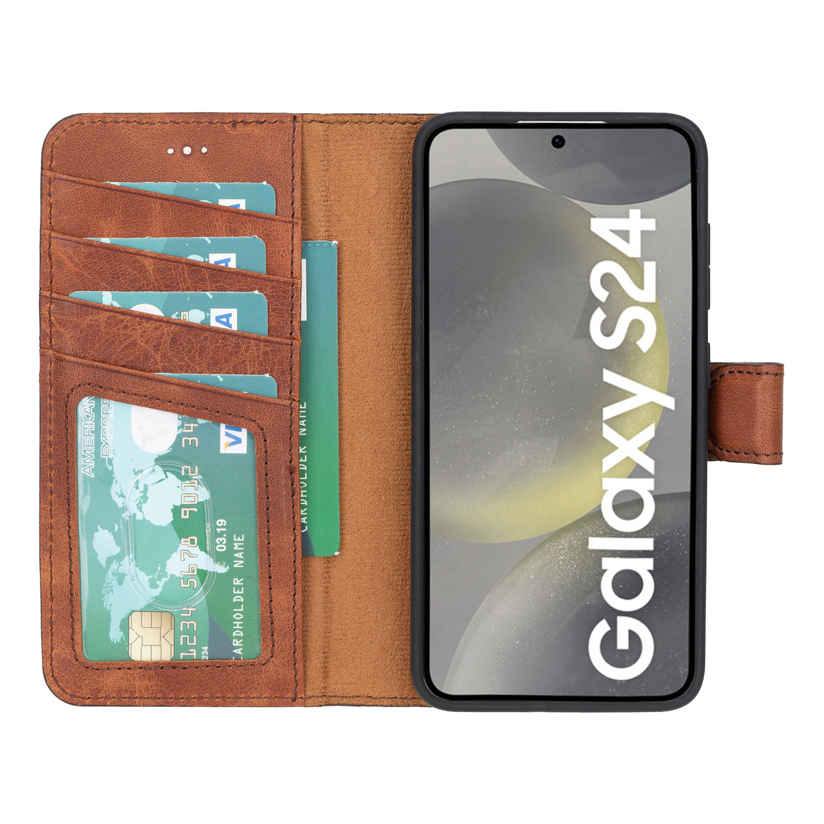 Samsung Galaxy S24 Leather Wallet Case