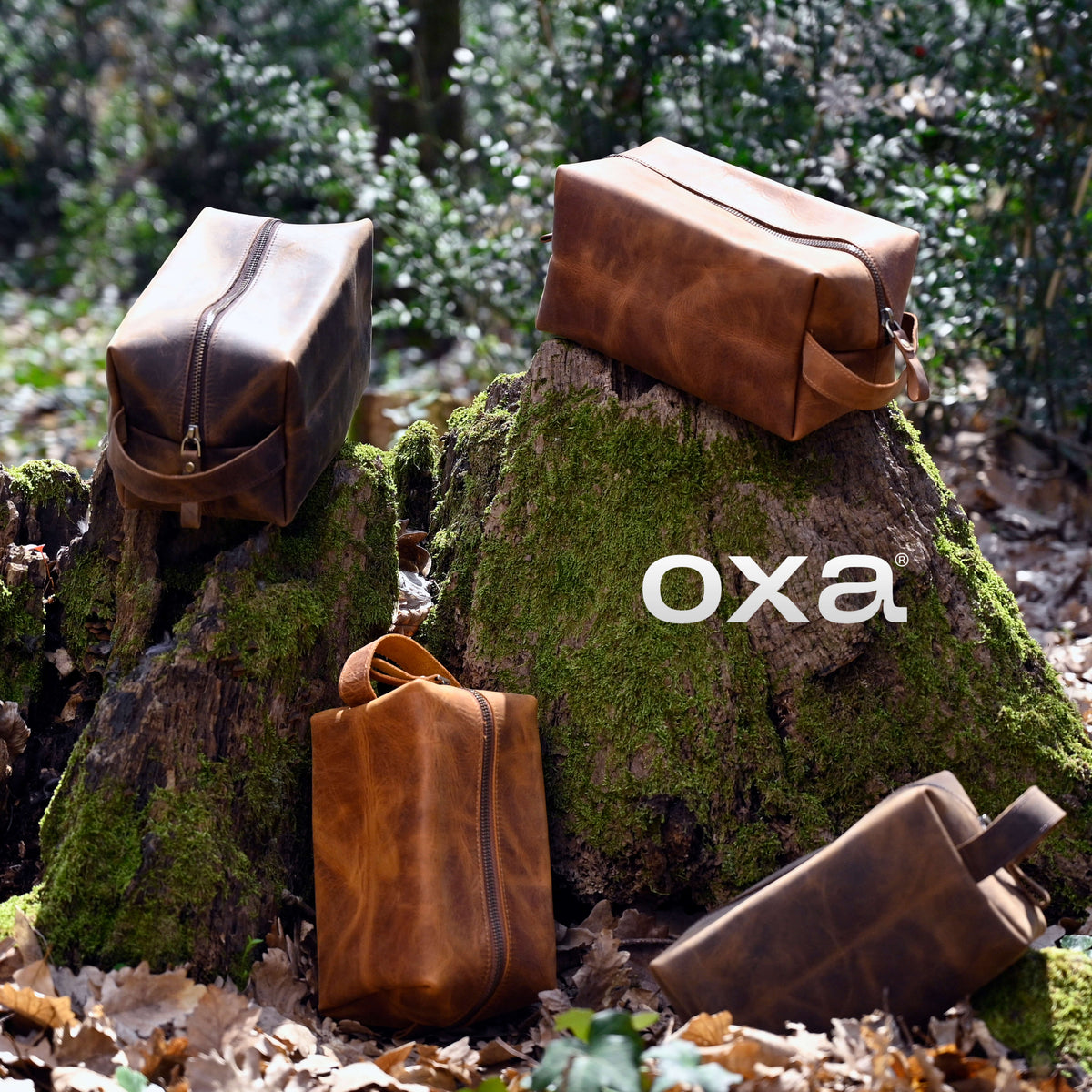 Leather Dopp Kit Bag - Travel Organizer