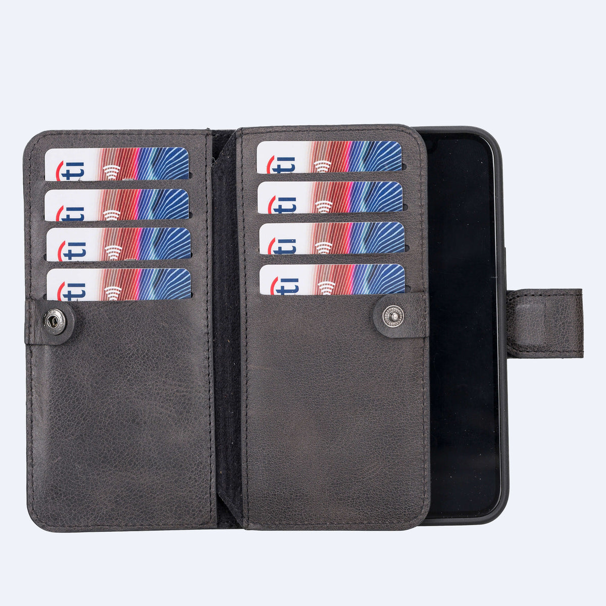 iPhone 14 Leather Double Wallet Case