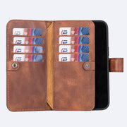iPhone 15 Pro Max Leather Double Wallet Case