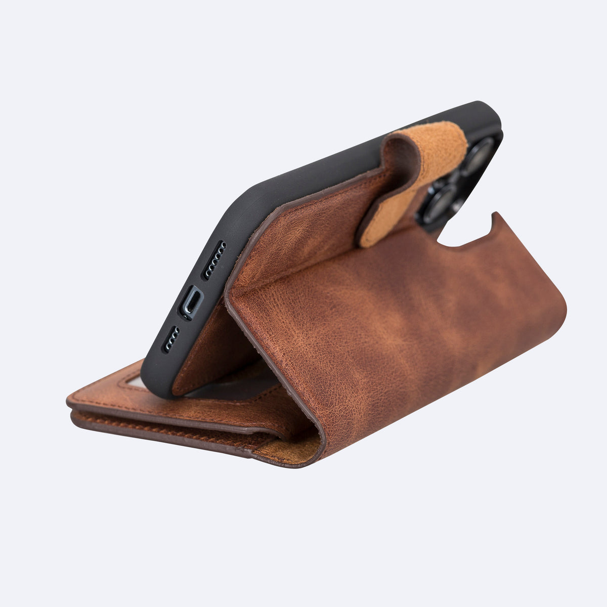 iPhone 15 Pro Max Leather Double Wallet Case