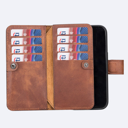 iPhone 14 Pro Leather Double Wallet Case