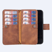 iPhone 14  Leather Double Wallet Case