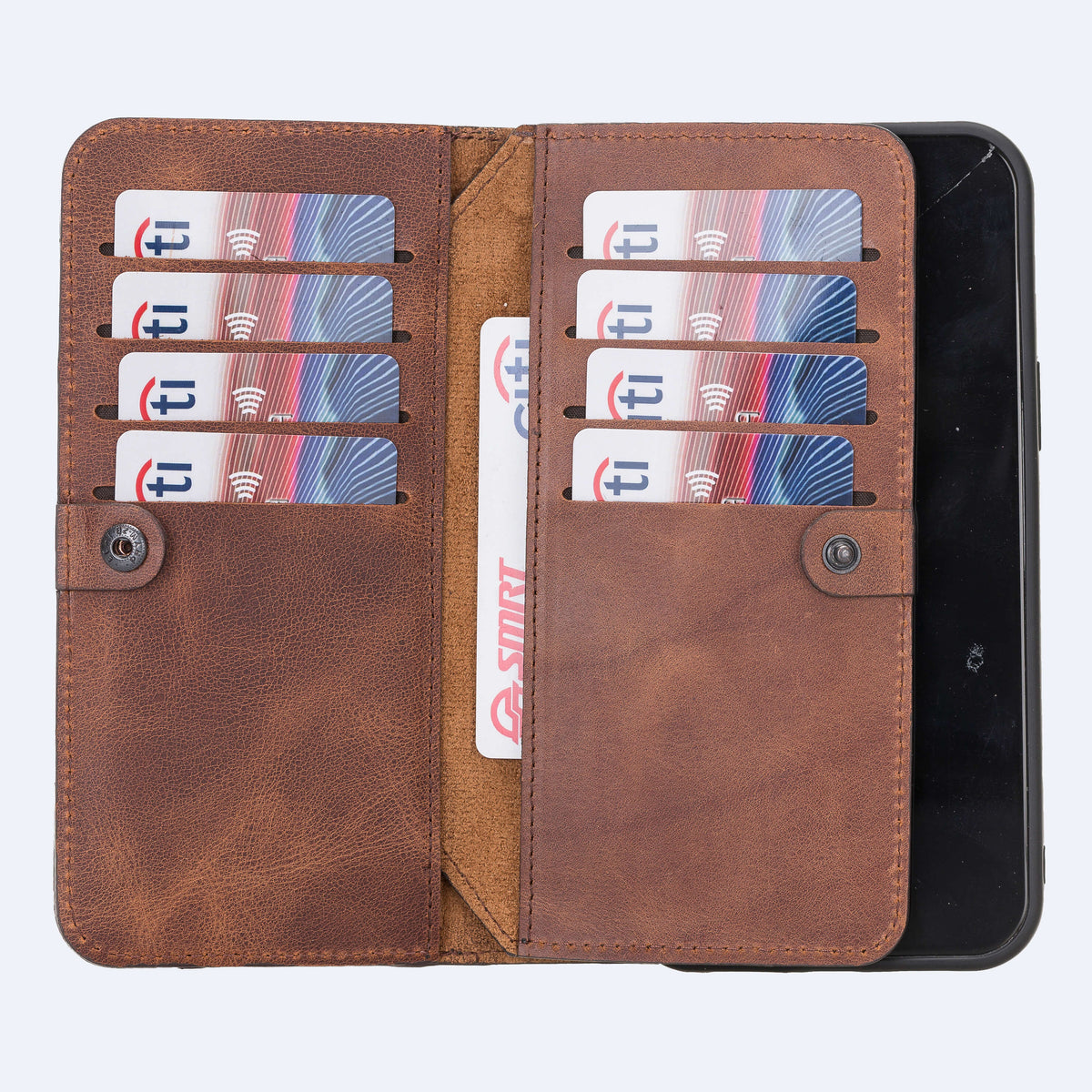 iPhone 12 Pro Max Leather Double Wallet Case