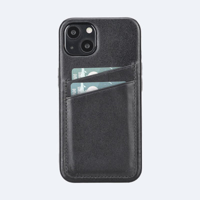 iPhone 15 Leather Case with Card Holder