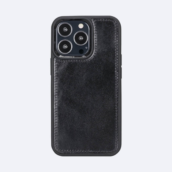 Leather Wallet Case for iPhone 8 / 7 Plus - Oxa Black