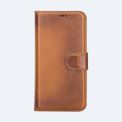 iPhone 15 Leather Wallet Case