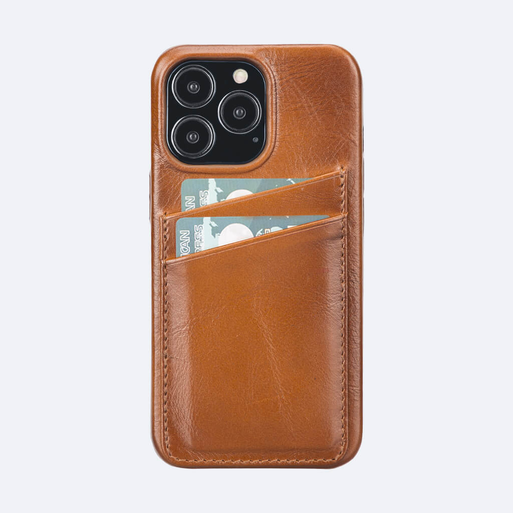 iPhone 15 Pro Leather Case with Card Holder