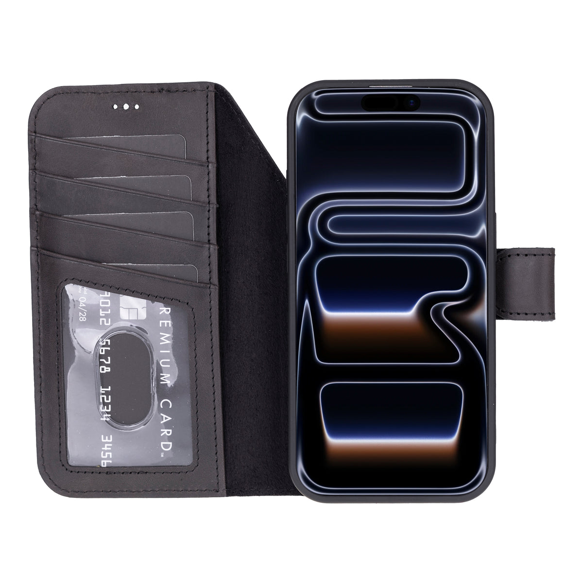 iPhone 18 Pro Leather Double Wallet Case