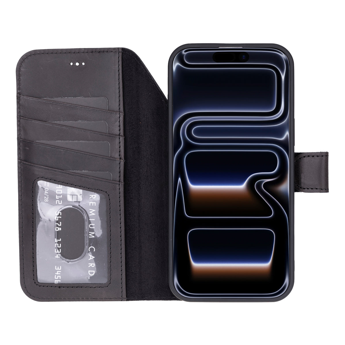 iPhone 18 Pro Max Leather Double Wallet Case