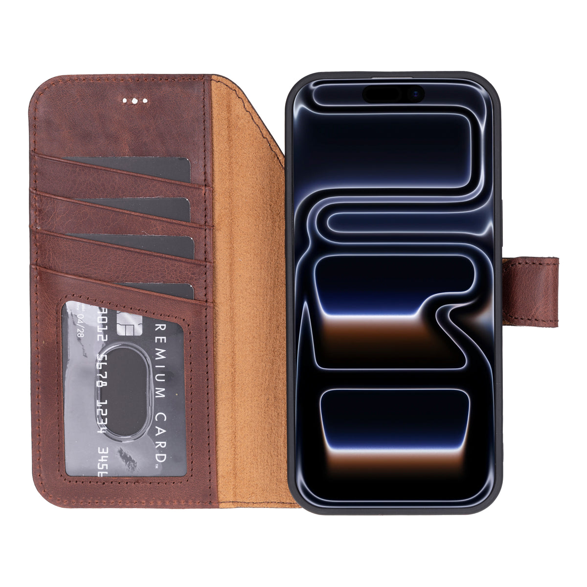iPhone 18 Pro Leather Double Wallet Case