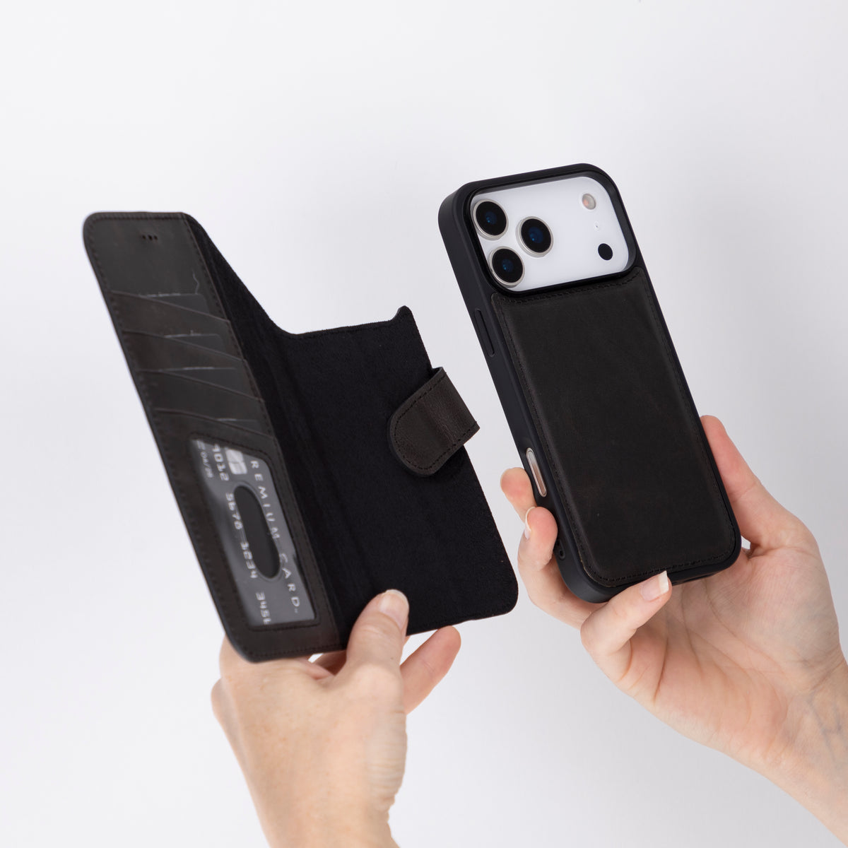 iPhone 18 Pro Max Leather Double Wallet Case