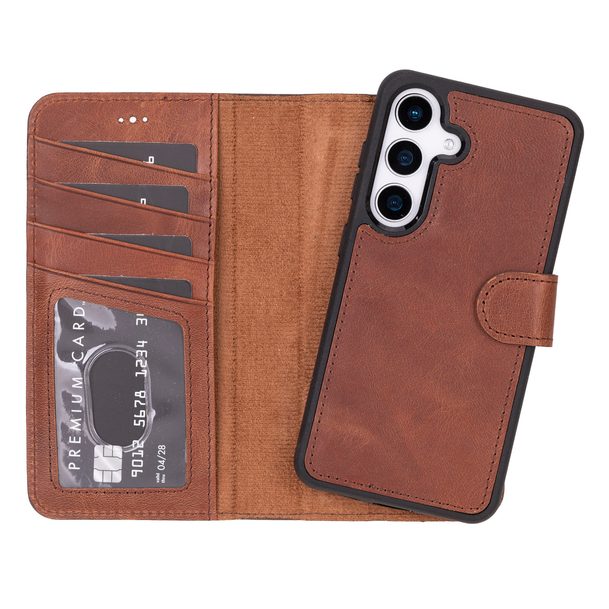 Samsung Galaxy S25 Plus Leather Wallet Case