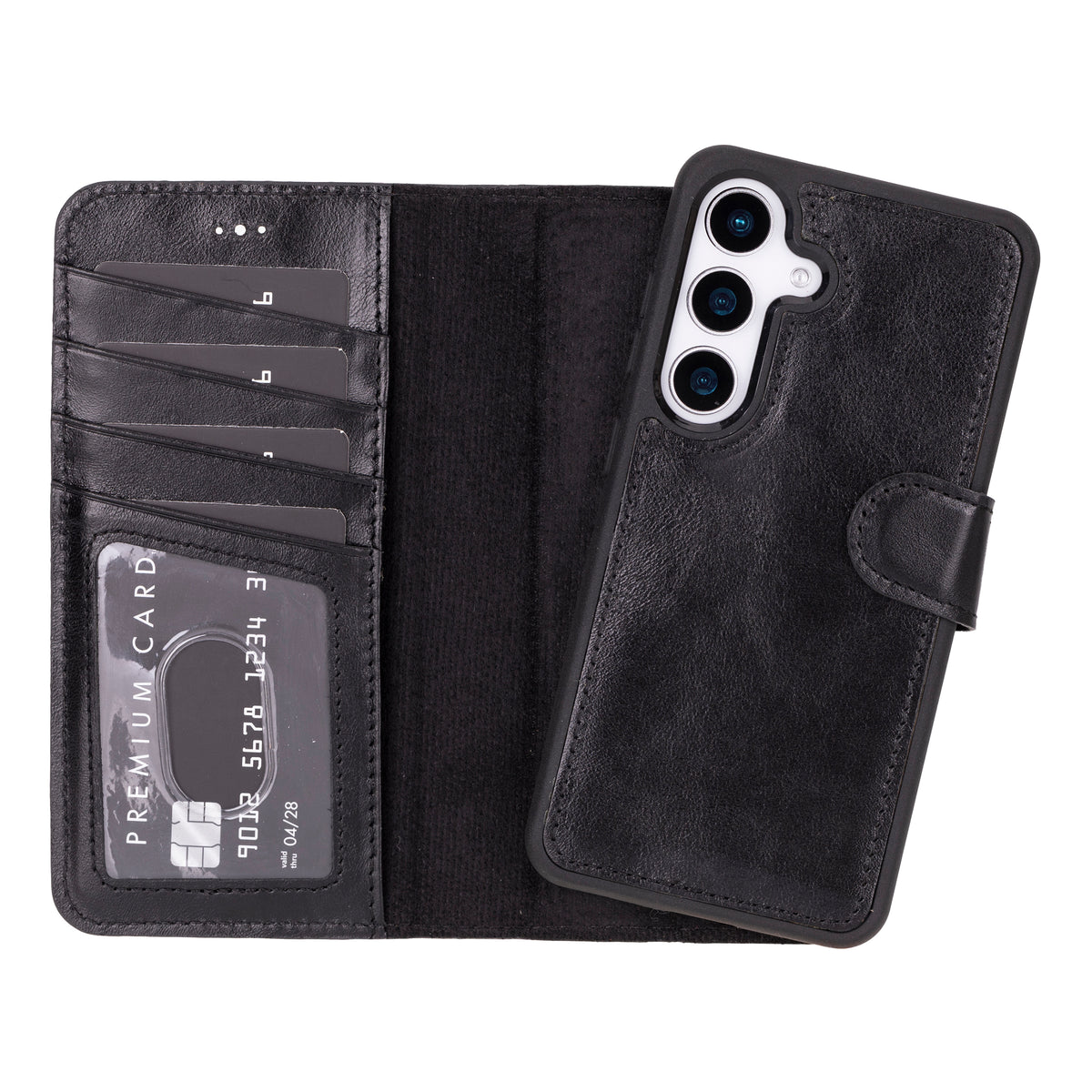 Samsung Galaxy S25 Leather Wallet Case