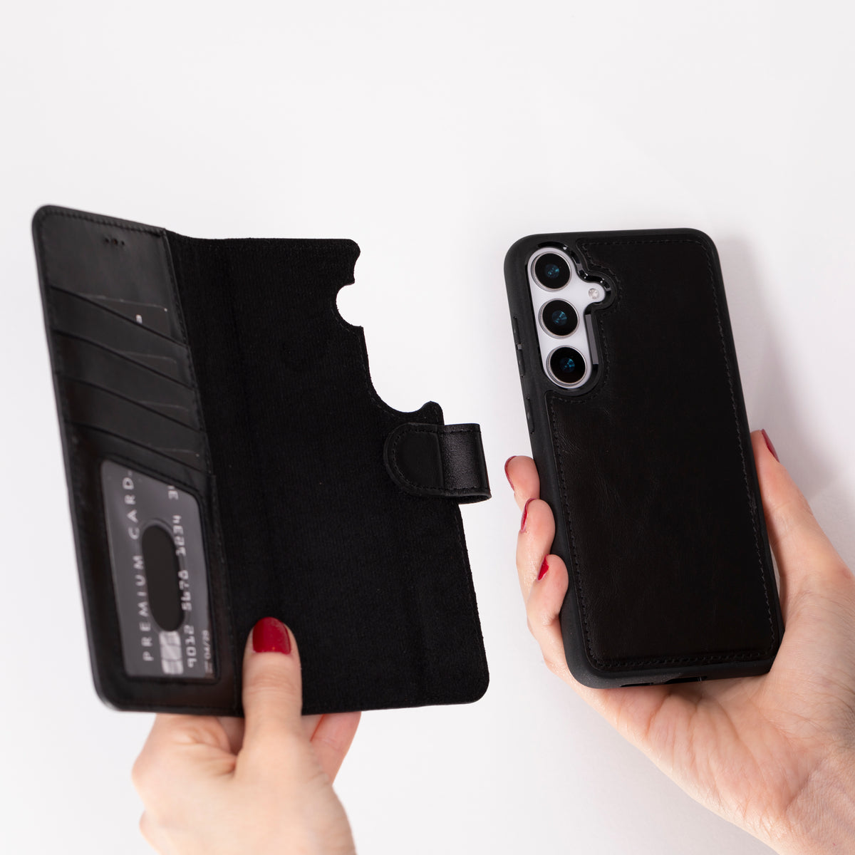 Samsung Galaxy S25 Leather Wallet Case