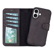 iPhone 16 Plus Leather Wallet Case