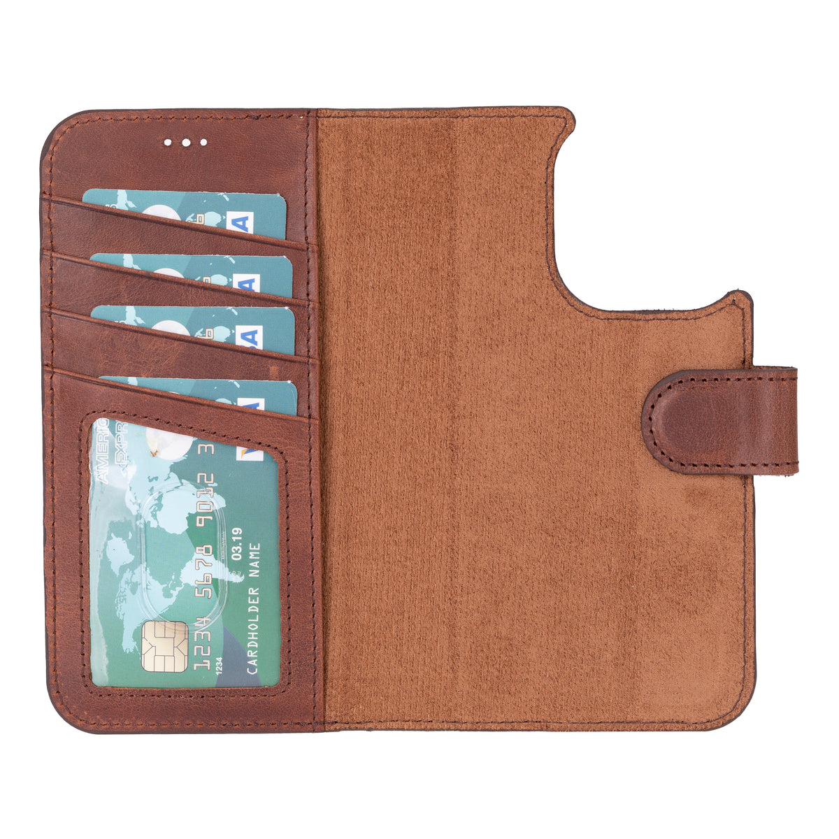 iPhone 16 Pro Leather Wallet Case
