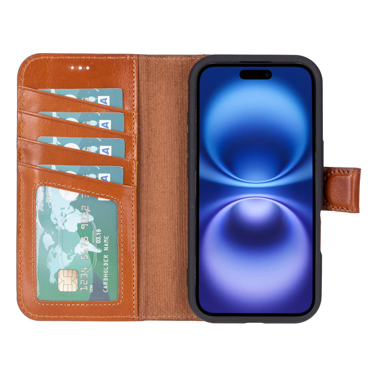 iPhone 16 Pro Leather Wallet Case