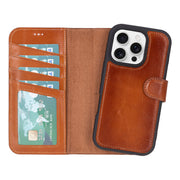iPhone 16 Pro Leather Wallet Case