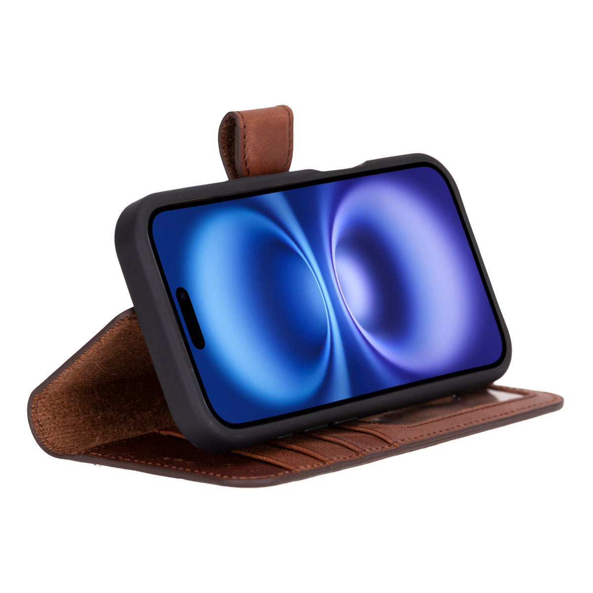iPhone 16 Leather Wallet Case