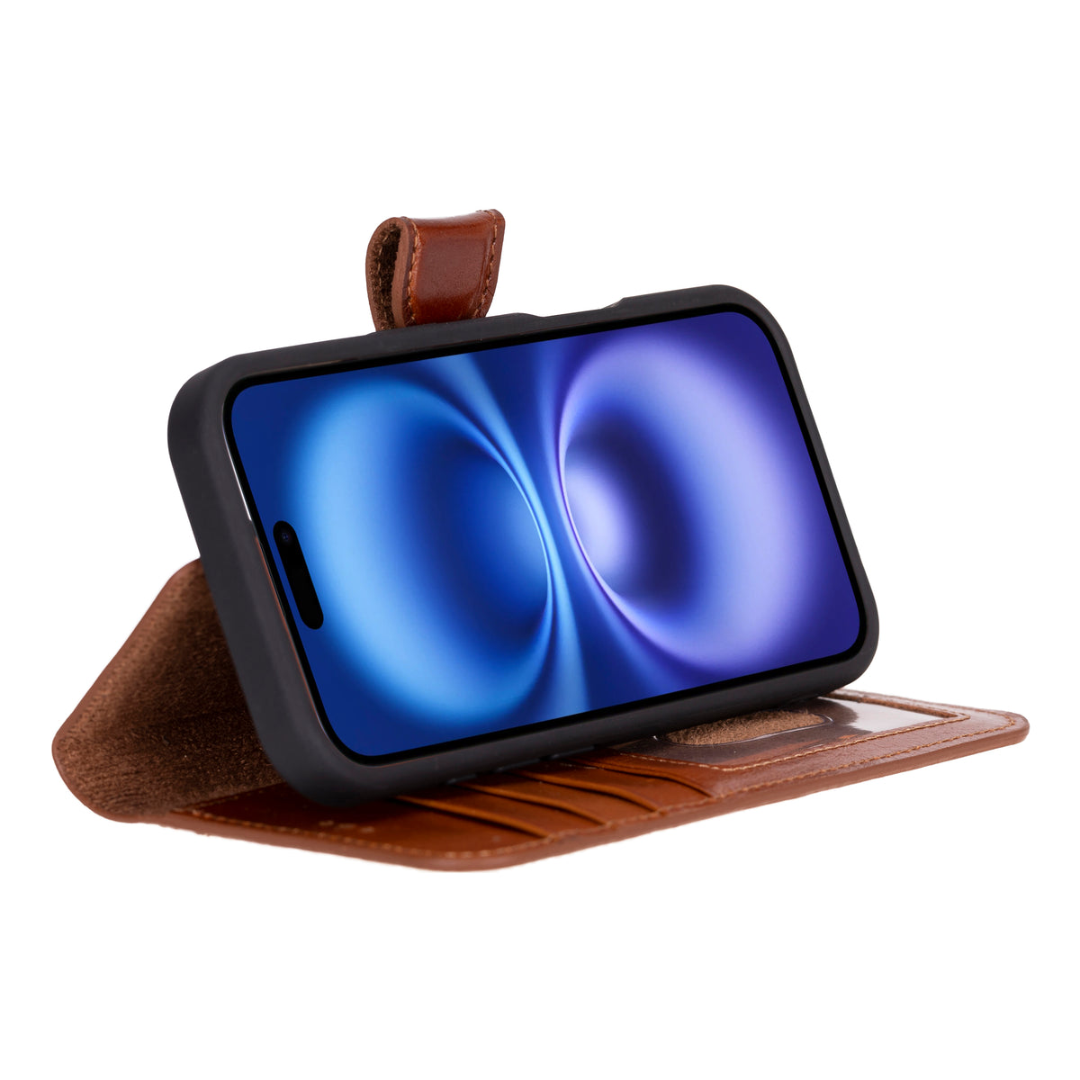 iPhone 16 Leather Wallet Case
