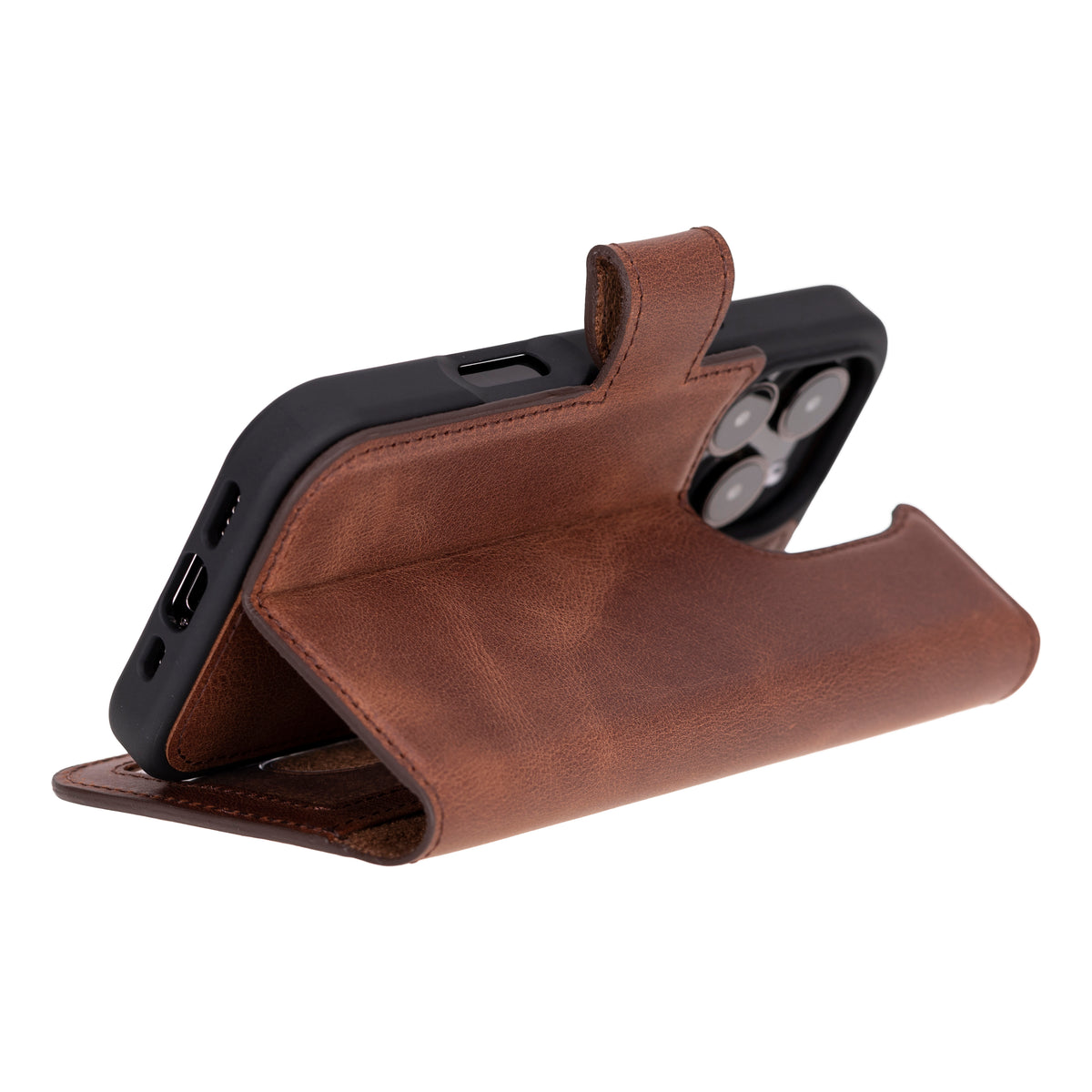 iPhone 16 Pro Leather Wallet Case