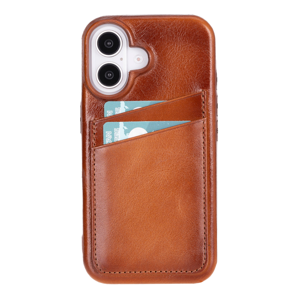 iPhone 16 Leather Case with Card Holder
