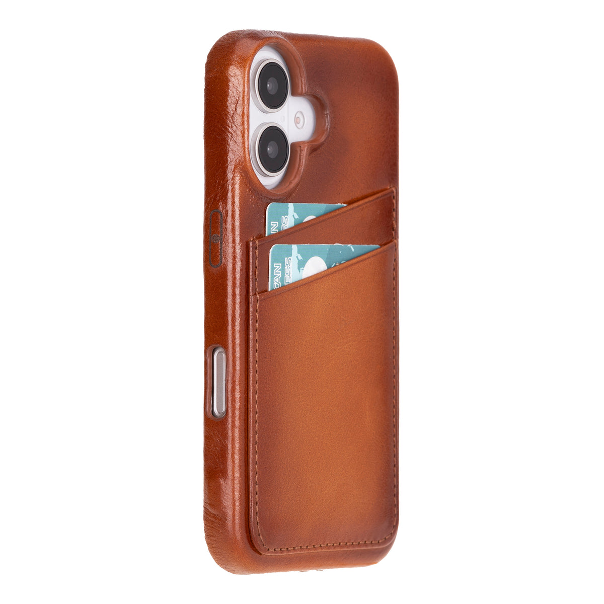 iPhone 16 Leather Case with Card Holder
