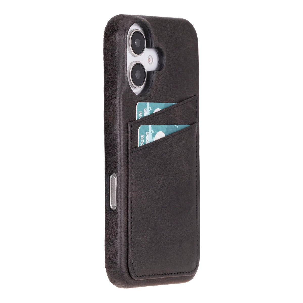 iPhone 16 Plus Leather Case with Card Holder