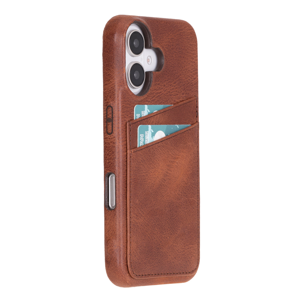 iPhone 16 Leather Case with Card Holder