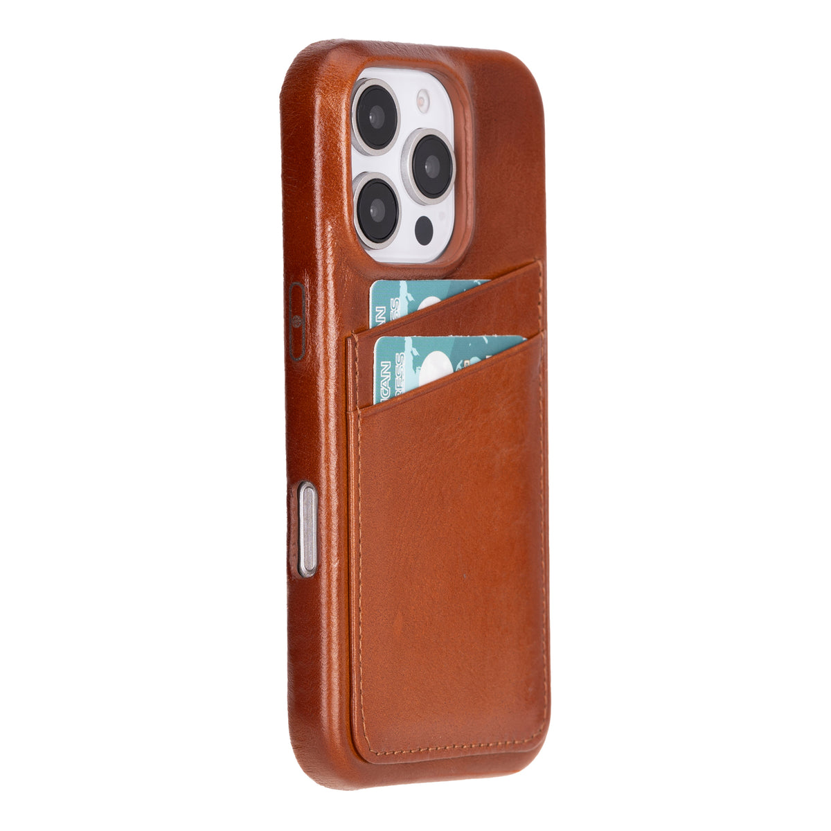 iPhone 16 Pro Leather Case with Card Holder
