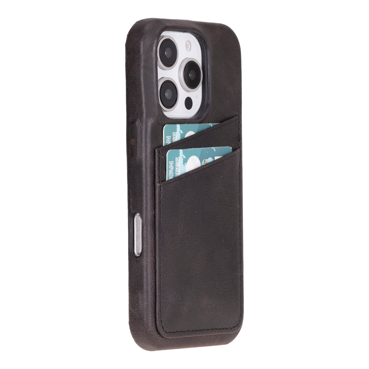 iPhone 16 Pro Max Leather Case with Card Holder
