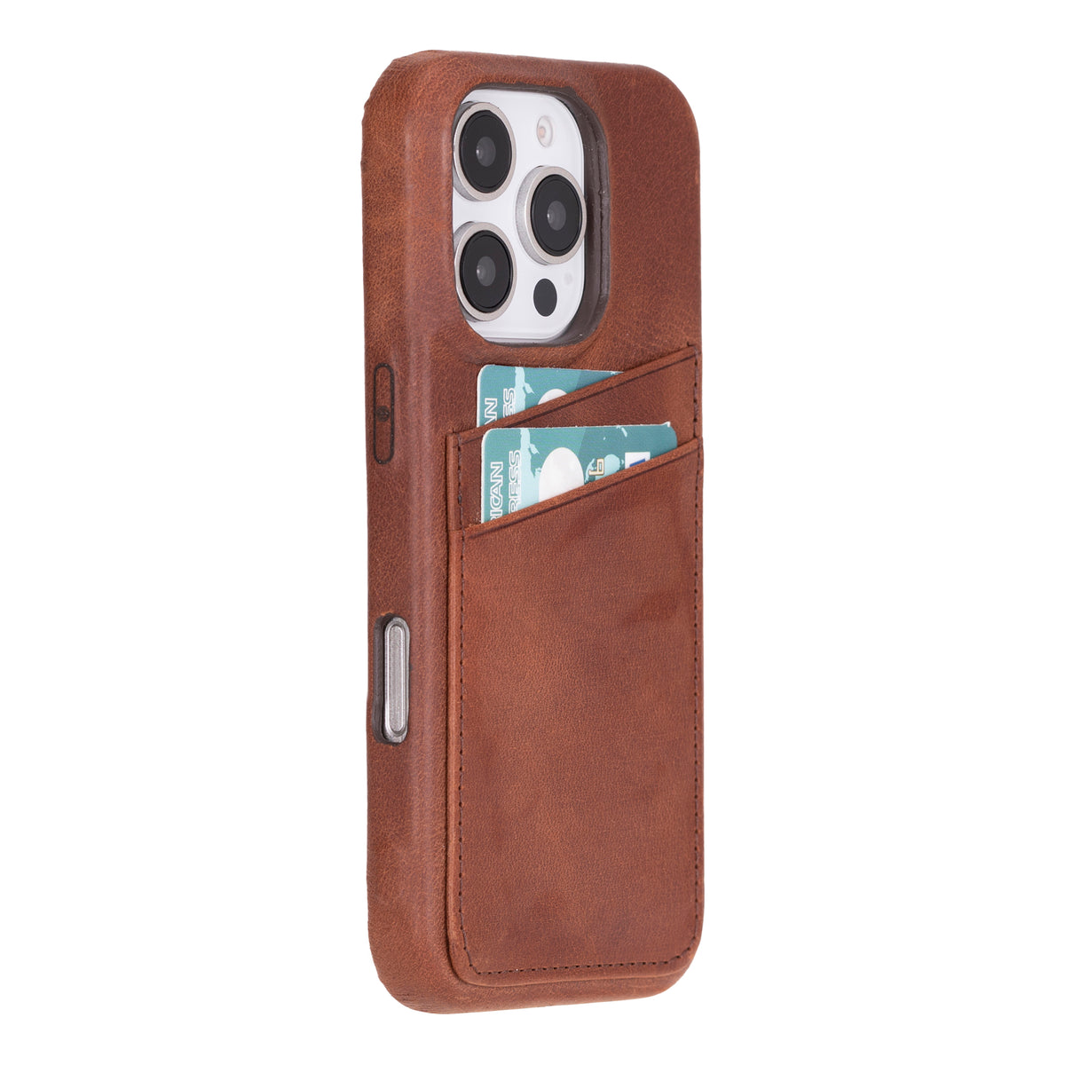 iPhone 16 Pro Leather Case with Card Holder