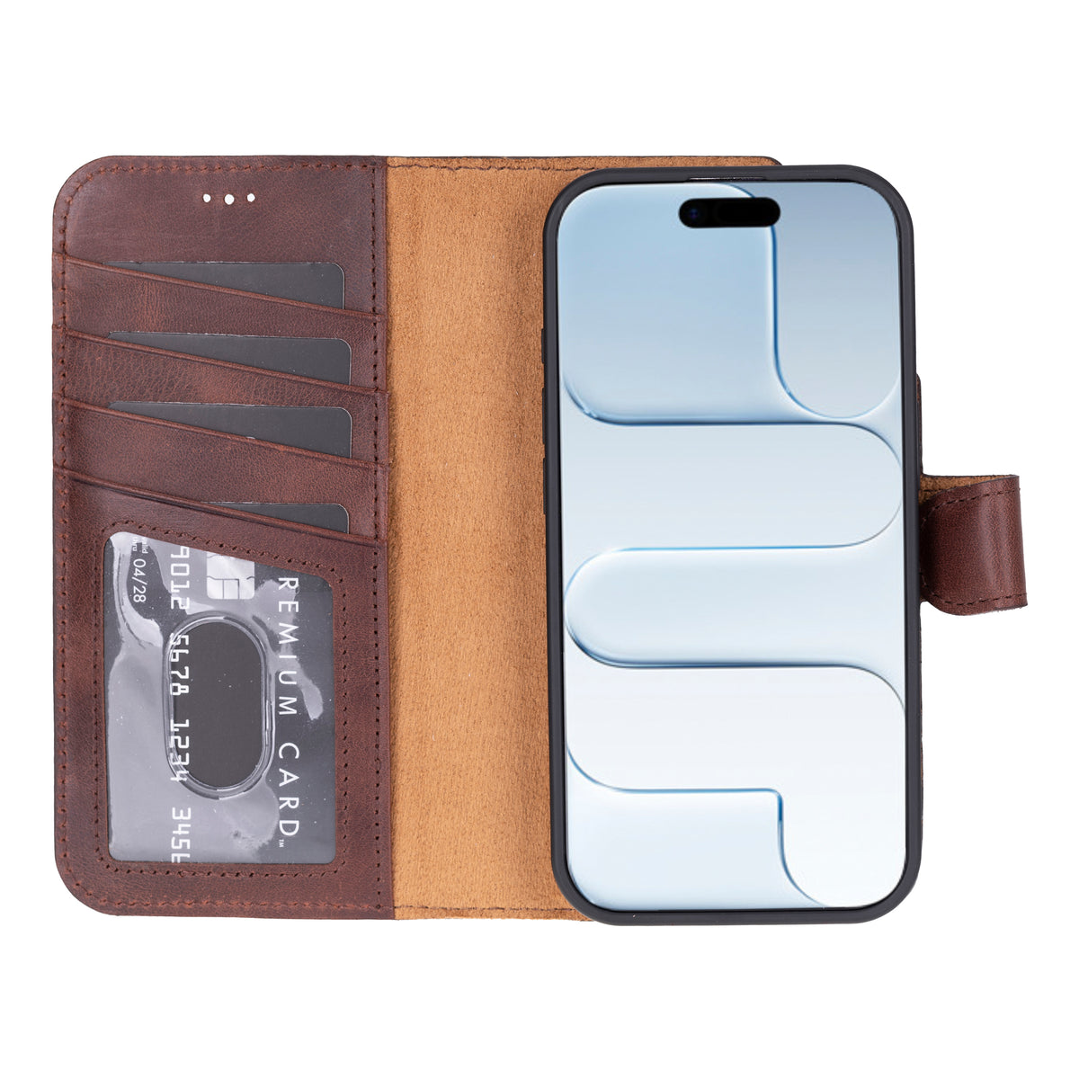 iPhone 17 Leather Wallet Case