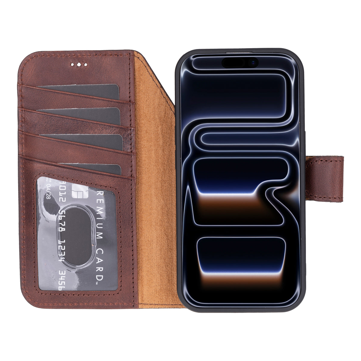 iPhone 18 Pro Max Leather Double Wallet Case