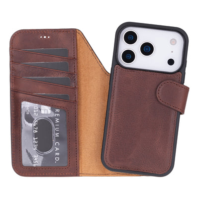 iPhone 18 Pro Max Leather Wallet Case
