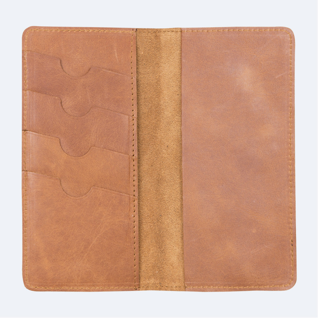Premium Quality Leather Checkbook Holder and Wallet