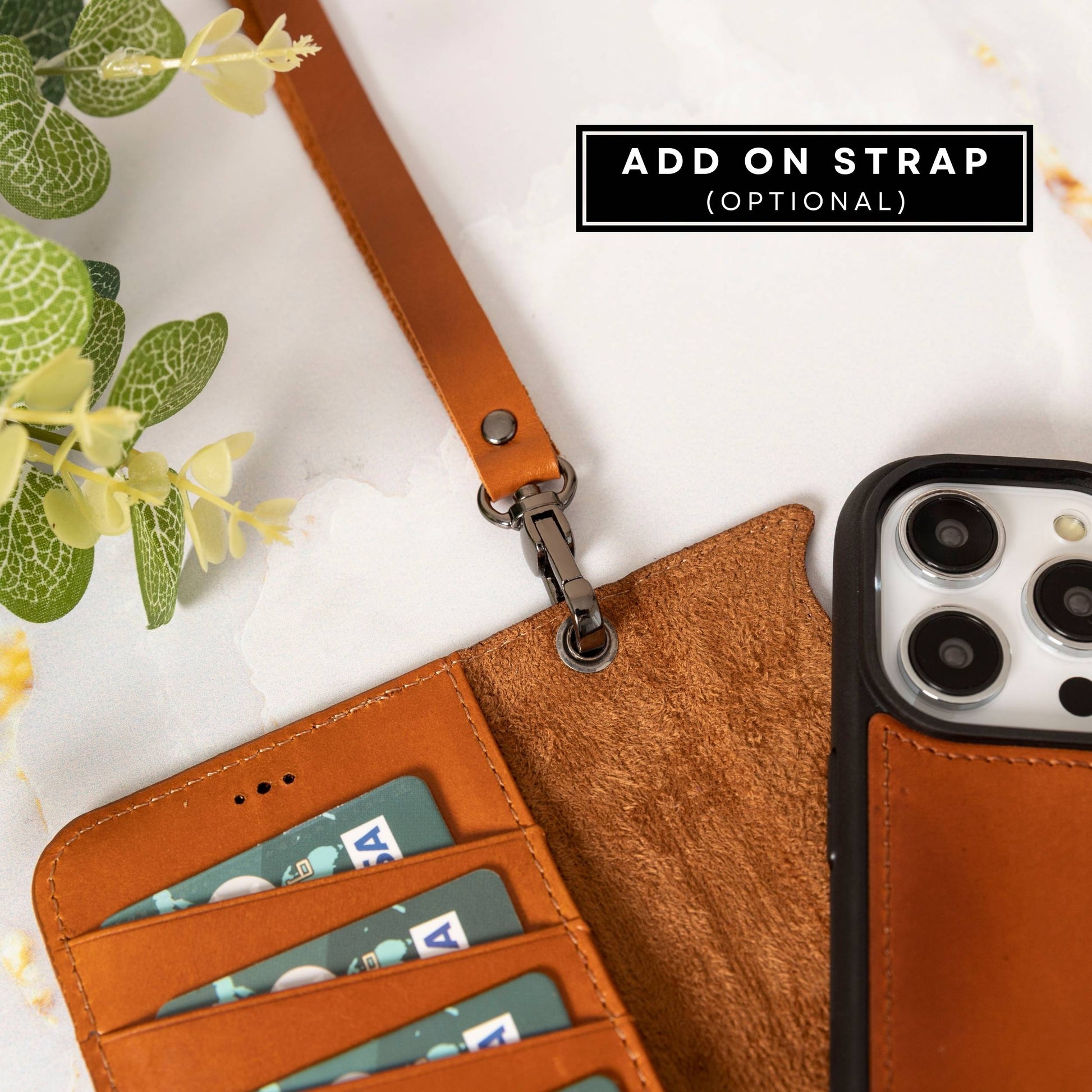 iPhone XS Max Leather Detachable Dual Wallet Case with MagSafe - Hardiston