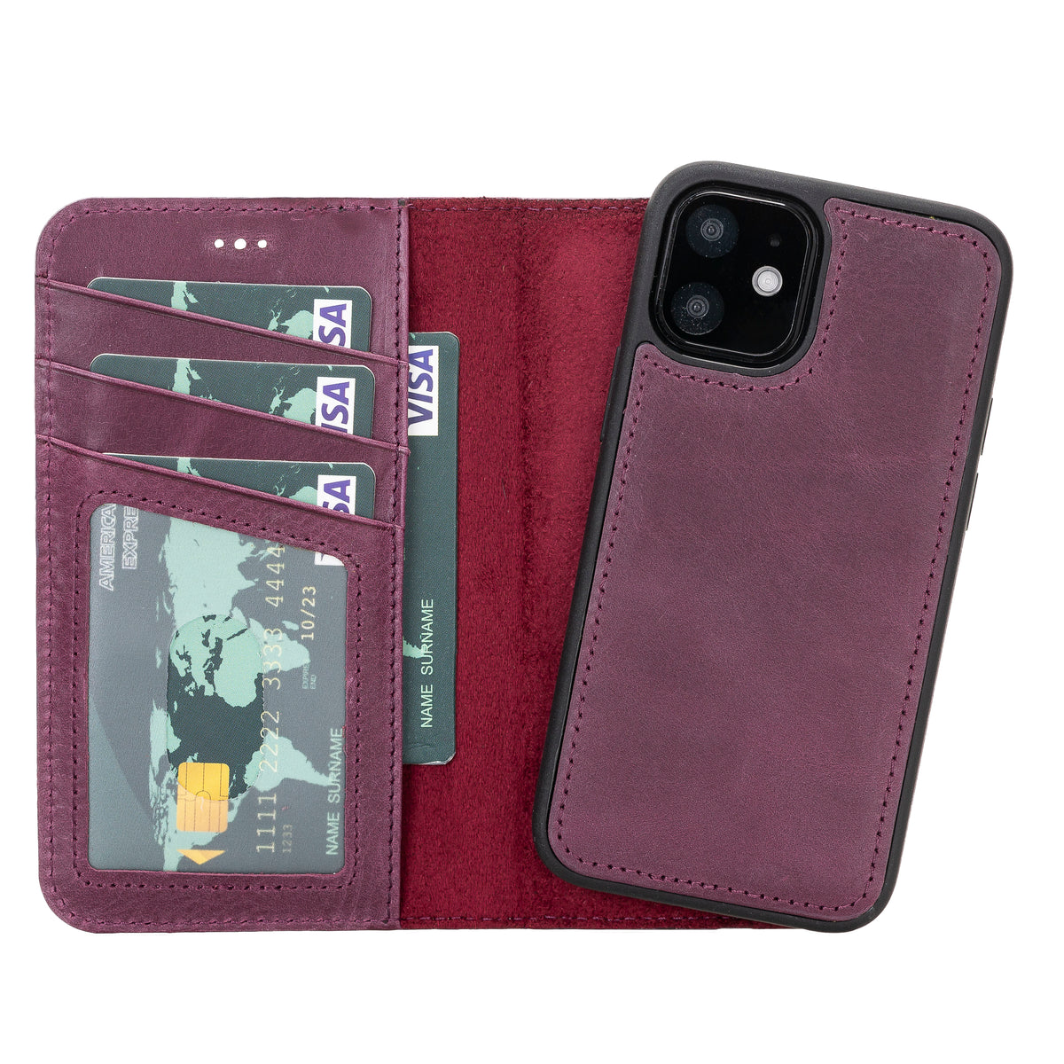 iPhone 11 Leather Wallet Case