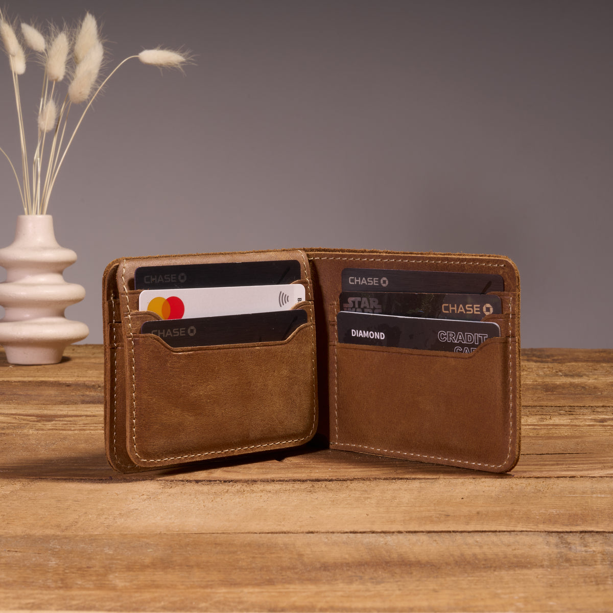 Trifold Leather Wallet