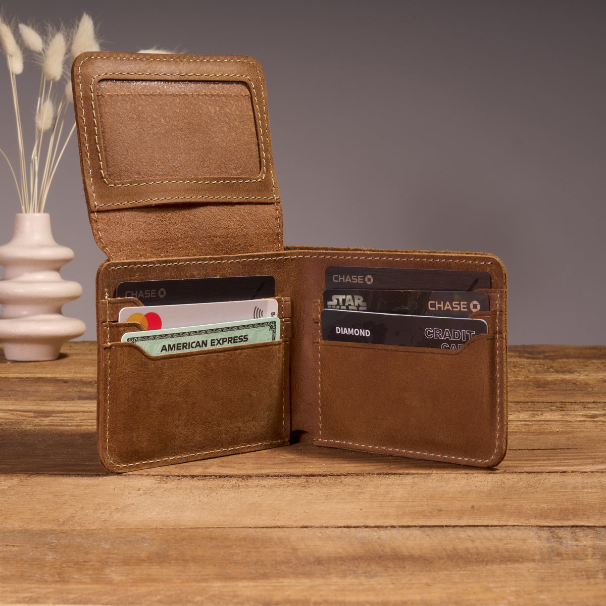 Trifold Leather Wallet