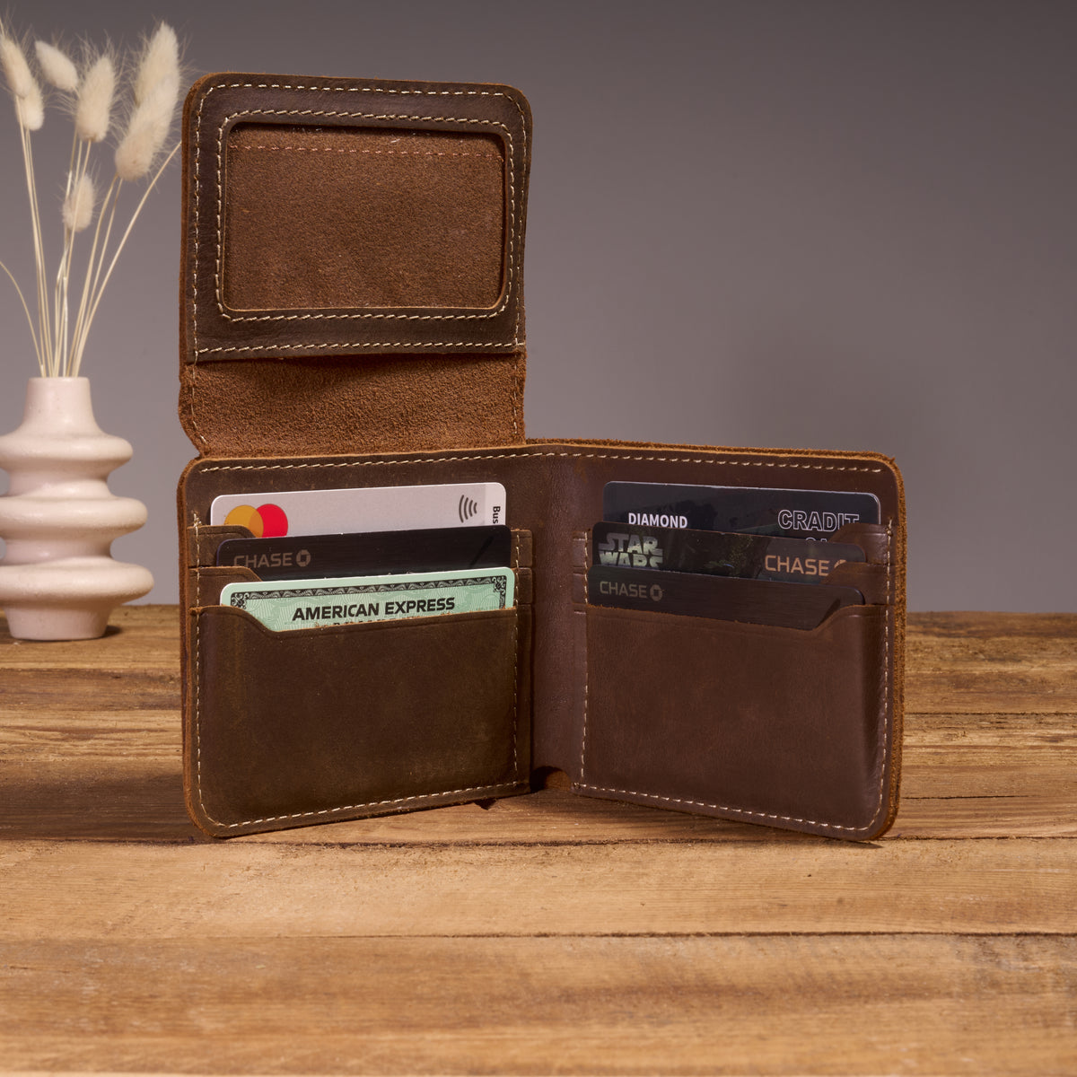 Trifold Leather Wallet