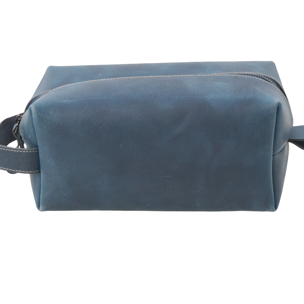 Leather Dopp Kit Bag - Travel Organizer